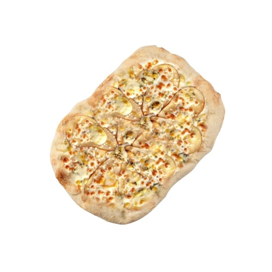 Римская пицца "4 сыра" с грушей