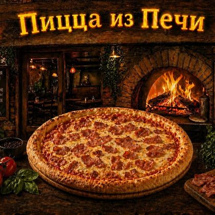 Пицца с беконом