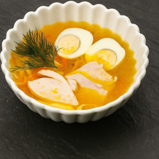 Лапша домашняя с яйцом