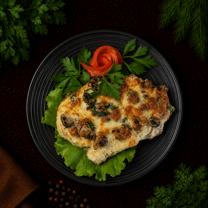 Мясо по-французски с грибами (свинина)