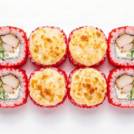 Калифорния запеченная с курицей