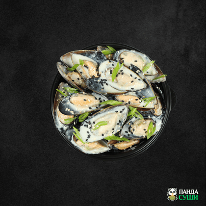 Мидии в соусе блю чиз