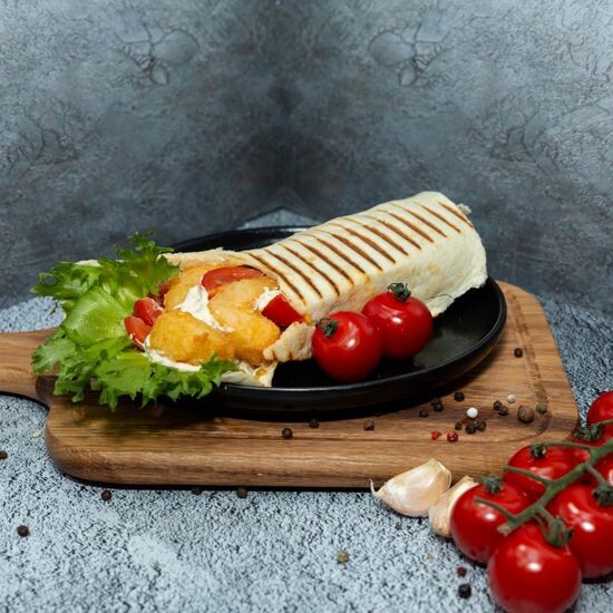 Шаурма мини с картофелем фри и курицей