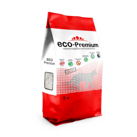 ECO Premium Green наполнитель древесный, 5 л