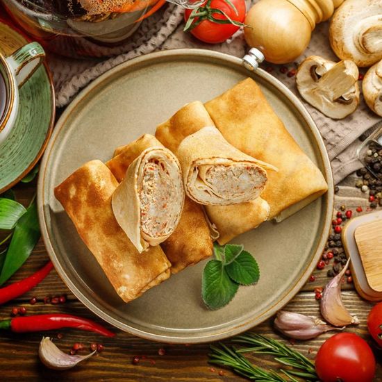БЛИНЧИКИ С МЯСОМ