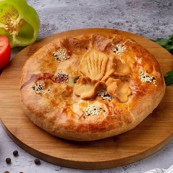 Пирог с говядиной, картофелем и луком