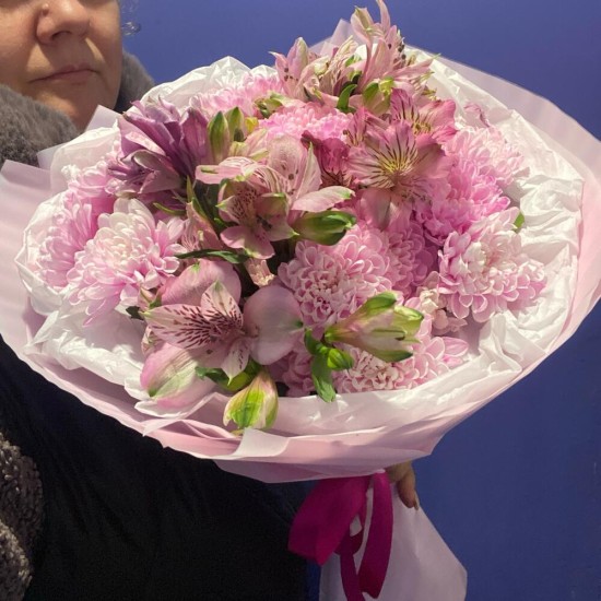 Букет "Розовый десерт"