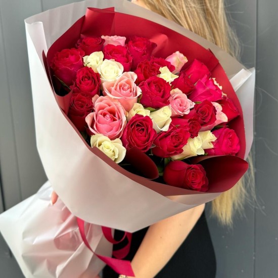 🌹 Акция 🌹 Букет 35 микс Роза Кения