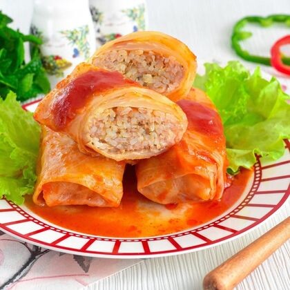 Голубцы фаршированные в томатном соусе