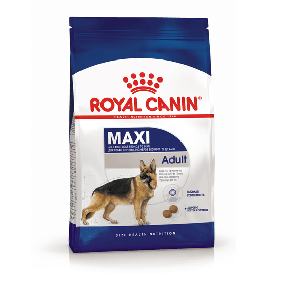 ROYAL CANIN Макси Эдалт сухой корм для взрослых собак крупных пород от 15 месяцев, 3 кг
