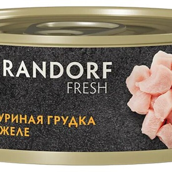 GRANDORF Fresh консервы для кошек, куриная грудка в желе, 70 г (3601)