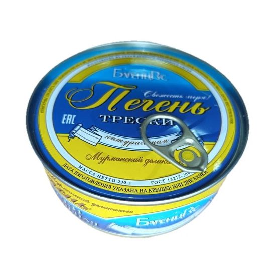 Печень трески ж/б 230 гр