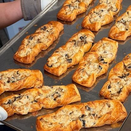 Слойка Курица-грибы