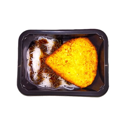 (з) Шницель куриный с фунчозой и соусом терияки