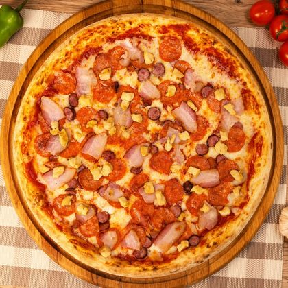 Пицца "Мясная" 25 см/370 г