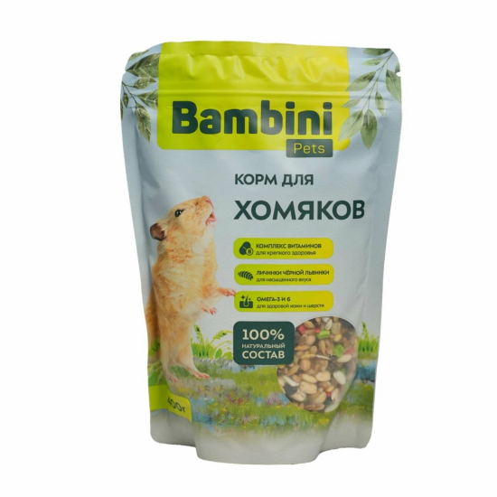 Bambini Pets корм для хомяков, 400 г