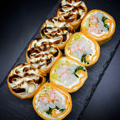 Тортилья запеченная с креветкой