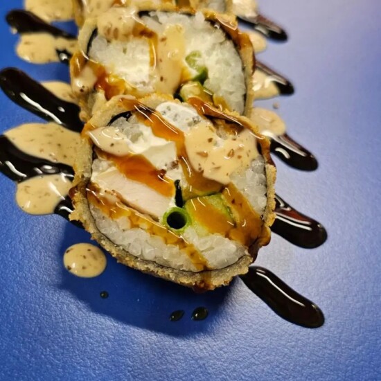 Ролл Темпура с копчёной курицей