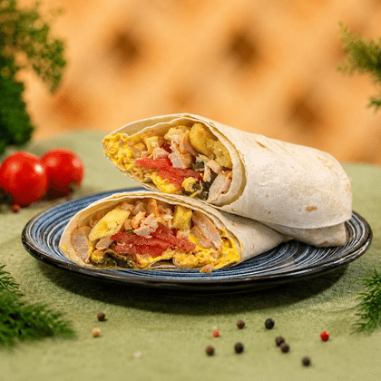 Шаурма сырная с курицей
