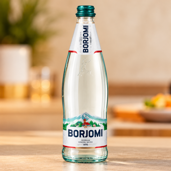 Вода в стекле «Боржоми»