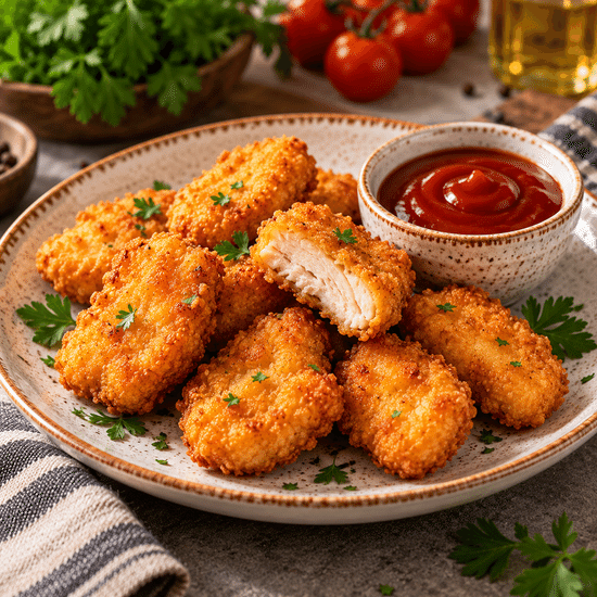 Наггетсы куриные с соусом