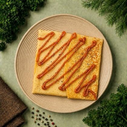 Блин с вареной сгущенкой и маком
