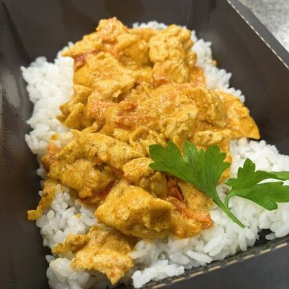Поджарка из курицы с рисом