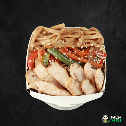 Пшеничная лапша ВОК с курицей