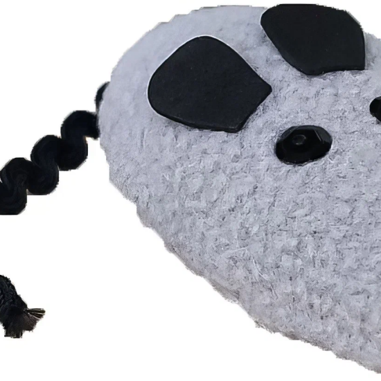 Игрушка для кошек, мышь мягкая, малая