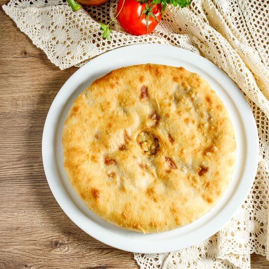 Пирог с курицей и овощами