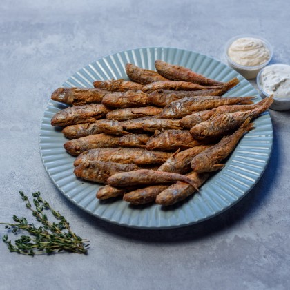Барабулька на компанию с соусами