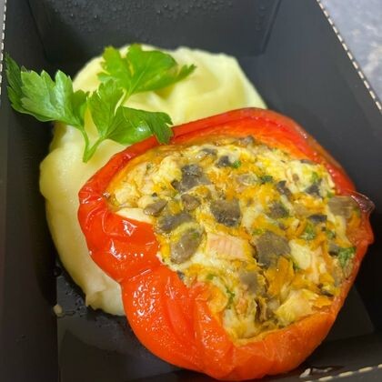 Фаршированный перец  с пюре