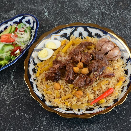 Самаркандский плов со свежими овощами