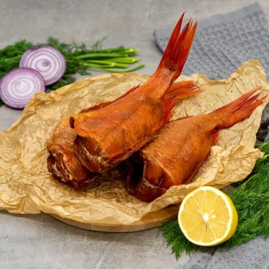 Окунь морской горячего копчения