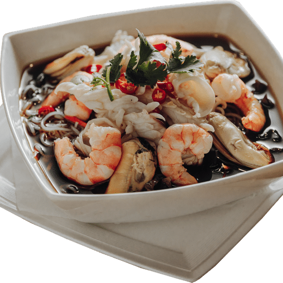 №19 Салат Ло Дзи с морепродуктами