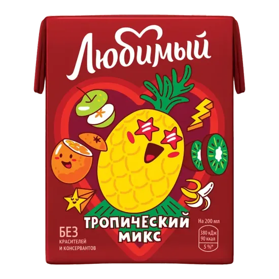 Сок Любимый тропический микс