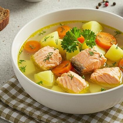 Уха из красной рыбы