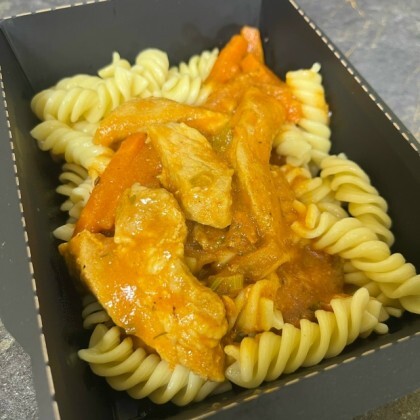 Азу из свинины с макаронами