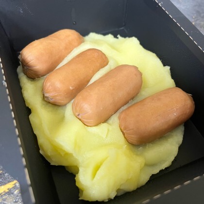 Сливочные сосиски с пюре