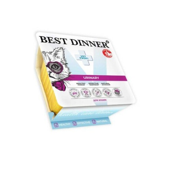 Best Dinner VET PROFI Urinary консервы для кошек, паштет с ягнёнком, ламистер 100 г
