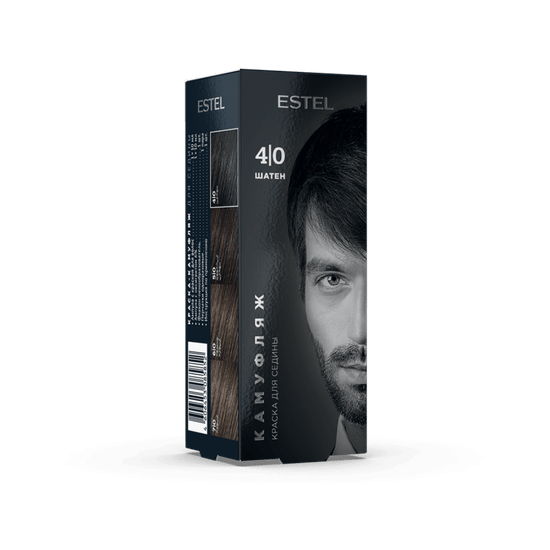 Набор для камуфляжа волос ESTEL ALPHA HOMME 4/0 Шатен