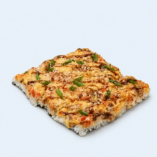 Японская пицца с морепродуктами
