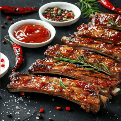 Свиные ребрышки BBQ