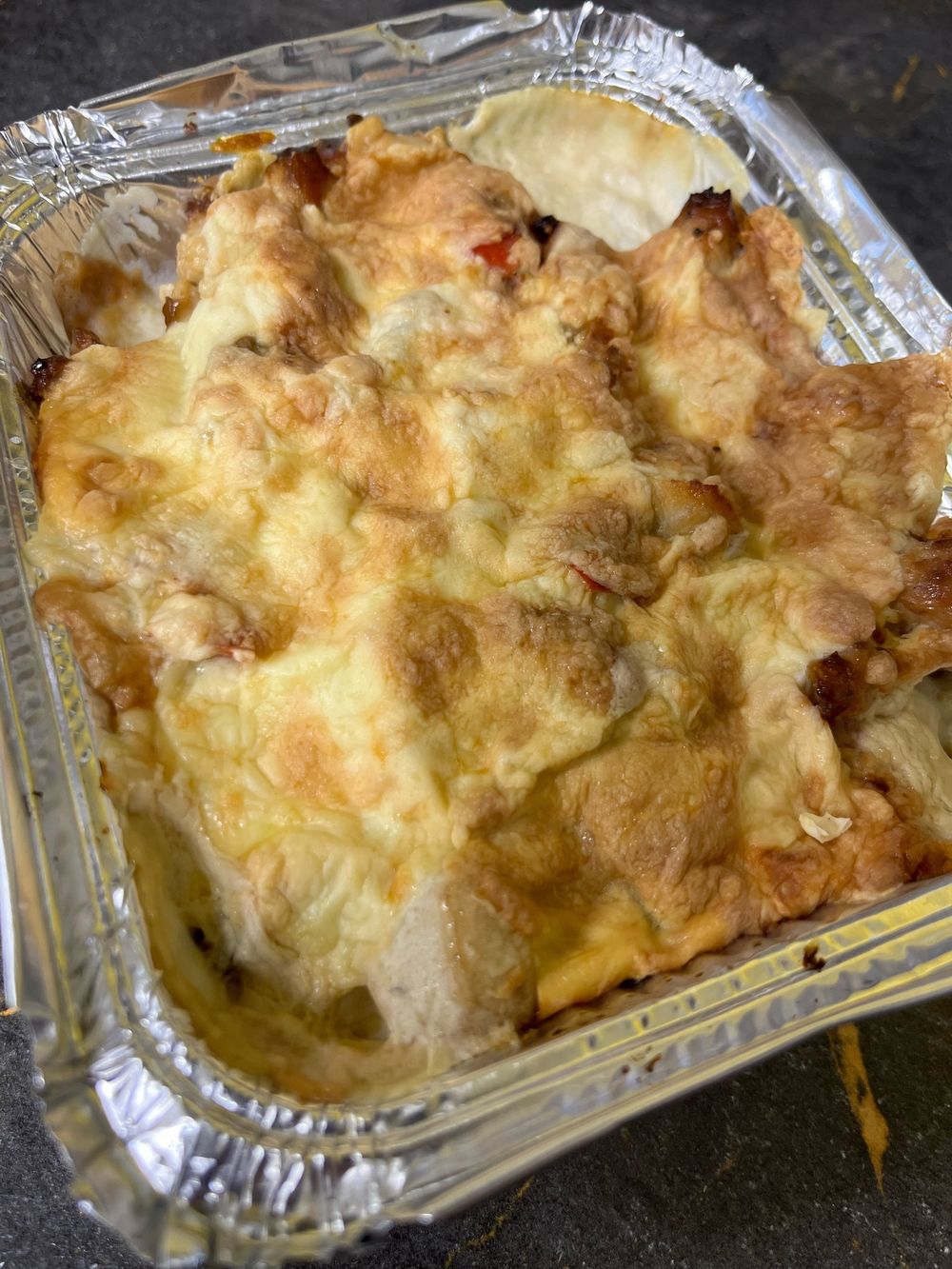 Картофельная запеканка с курицей и овощами