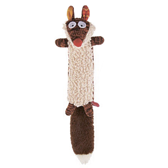 GiGwi Plush Friendz игрушка для собак «Лиса» с пищалкой, 37 см