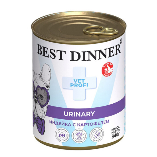 Best Dinner Vet Profi Urinary консервы для собак, индейка, 100 г