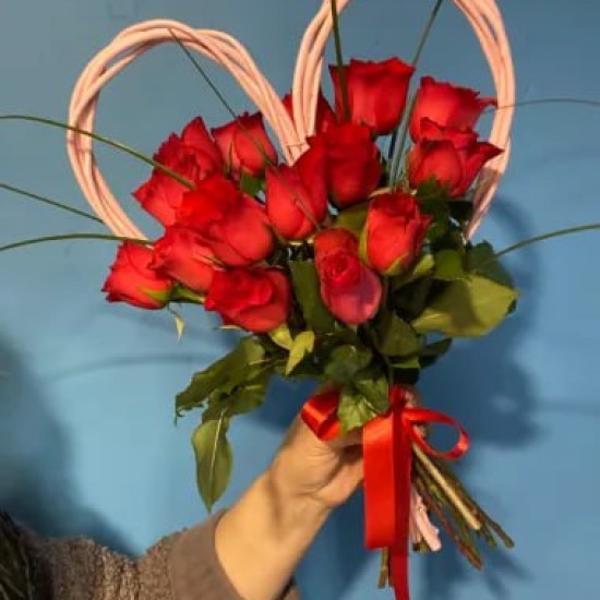 Букет Сердце и розы