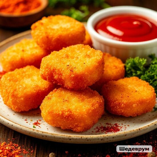 Наггетсы куриные с соусом