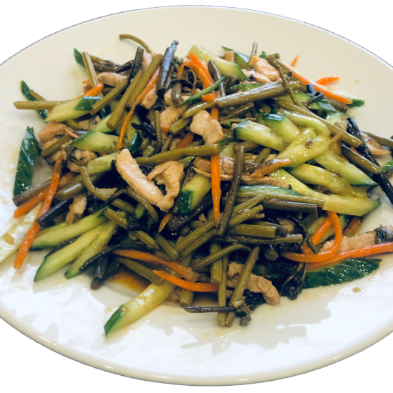 Салат из папоротника с мясом