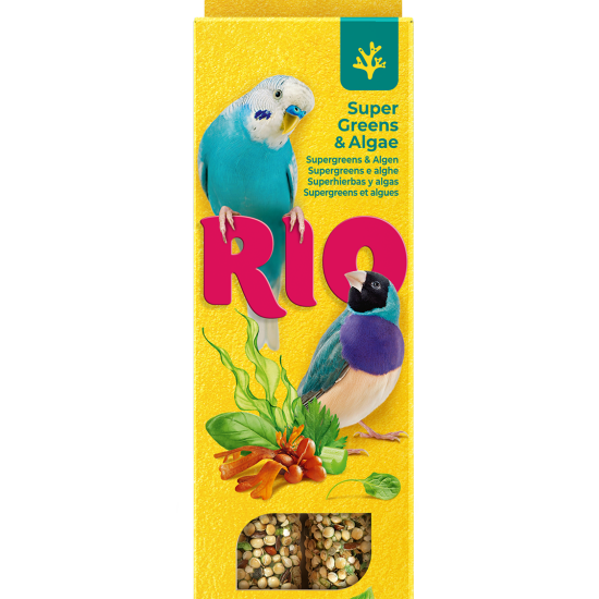 RIO палочки «Суперзелень и водоросли» для птиц, 2×40 г (00-00000045)